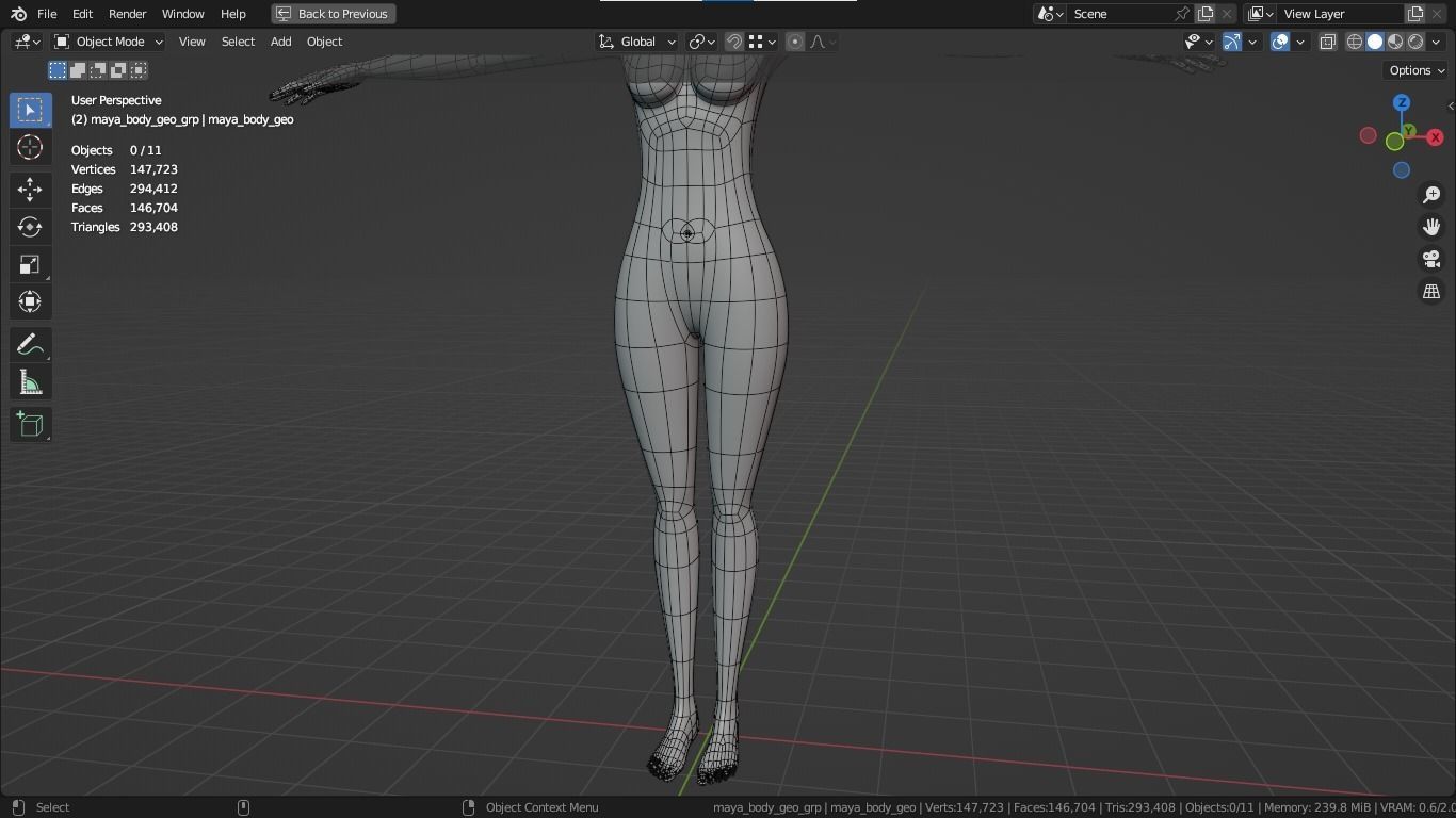 Maya cartoon girl teen character 3D model_30