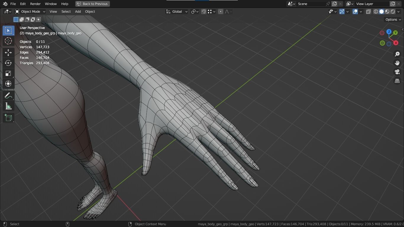 Maya cartoon girl teen character 3D model_26