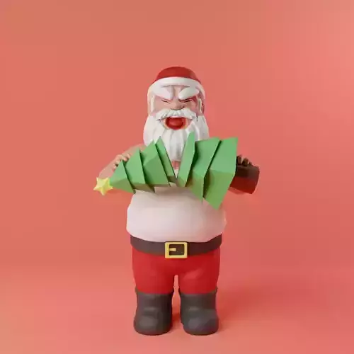 THE ANGRY SANTA CLAUS 3D print model