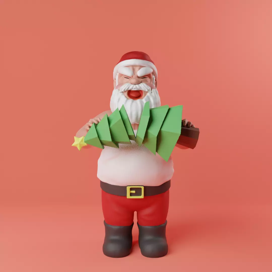 THE ANGRY SANTA CLAUS 3D print model_0