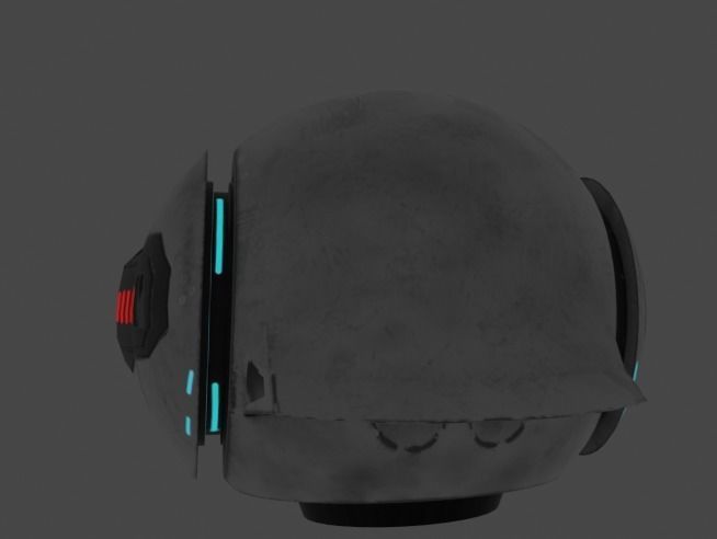Sci-Fi Droid Robot 3D model_7