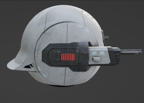 Sci-Fi Droid Robot 3D model_12