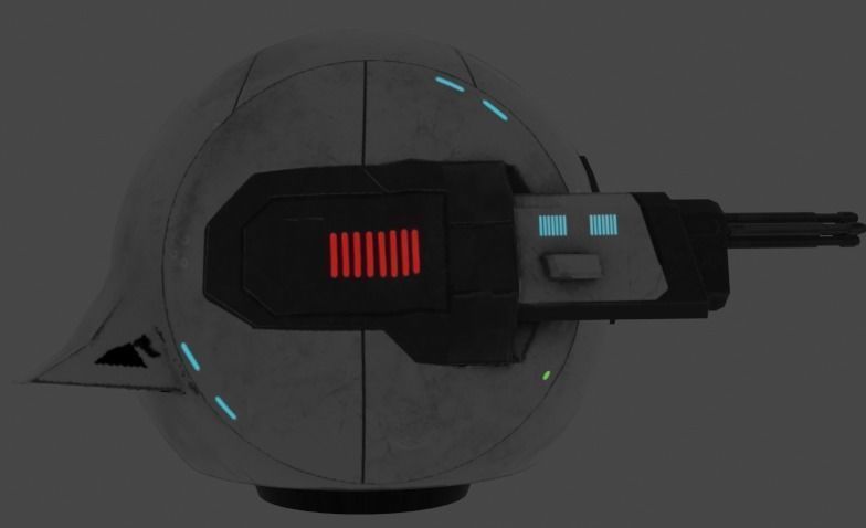 Sci-Fi Droid Robot 3D model_8