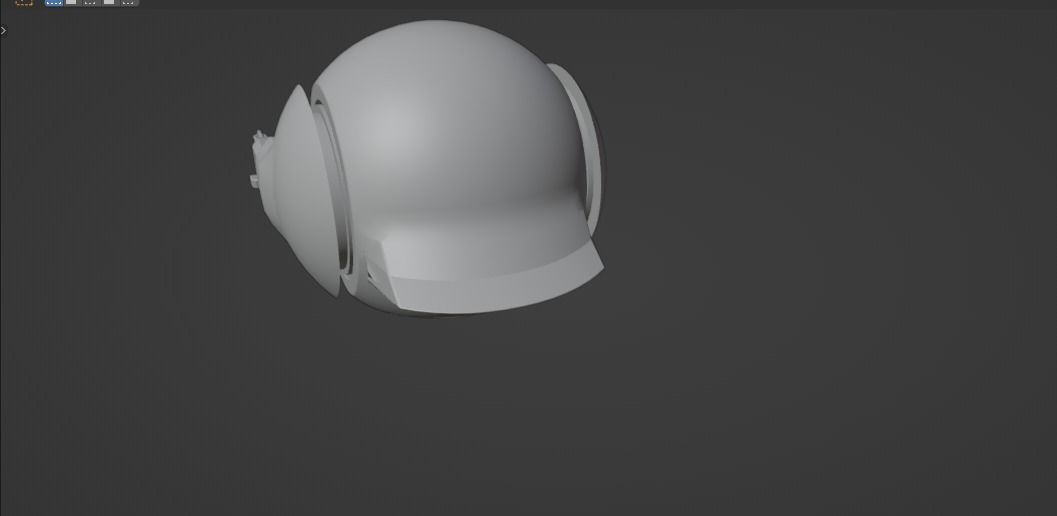 Sci-Fi Droid Robot 3D model_14