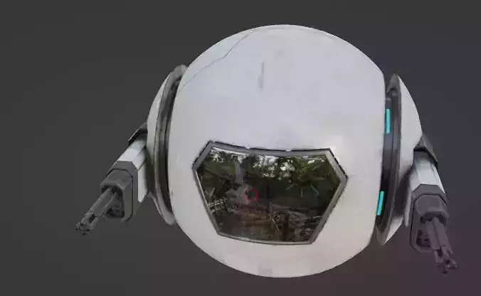   Sci-Fi Droid Robot 3D model