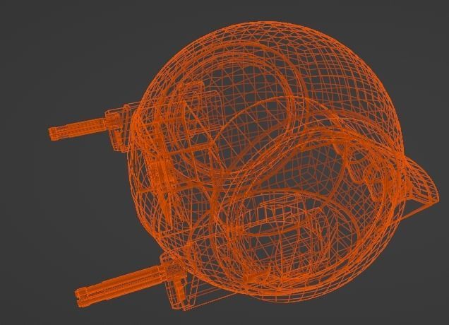 Sci-Fi Droid Robot 3D model_11