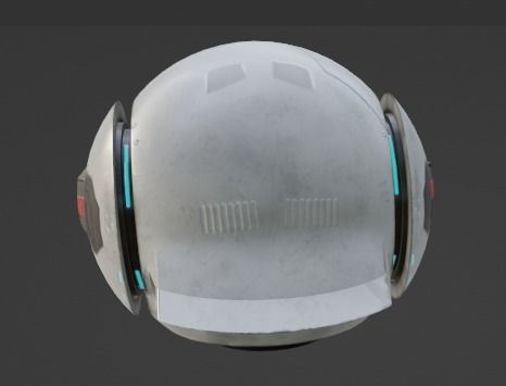 Sci-Fi Droid Robot 3D model_4