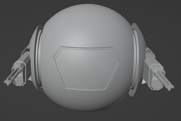 Sci-Fi Droid Robot 3D model_13