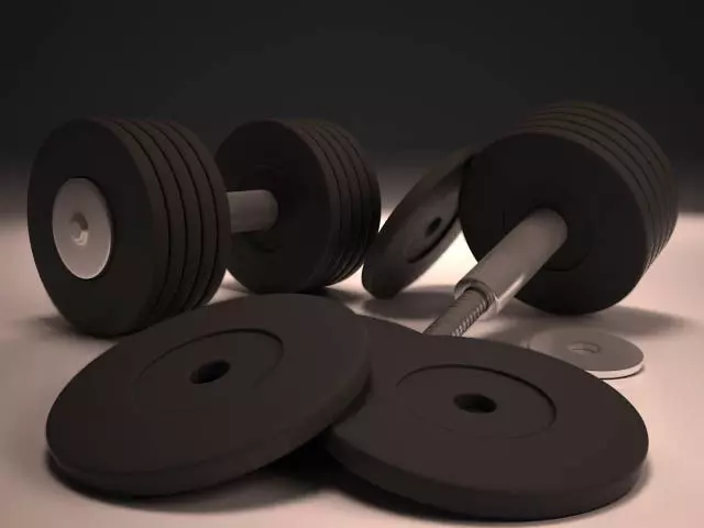 Dumbbells set of 3D model