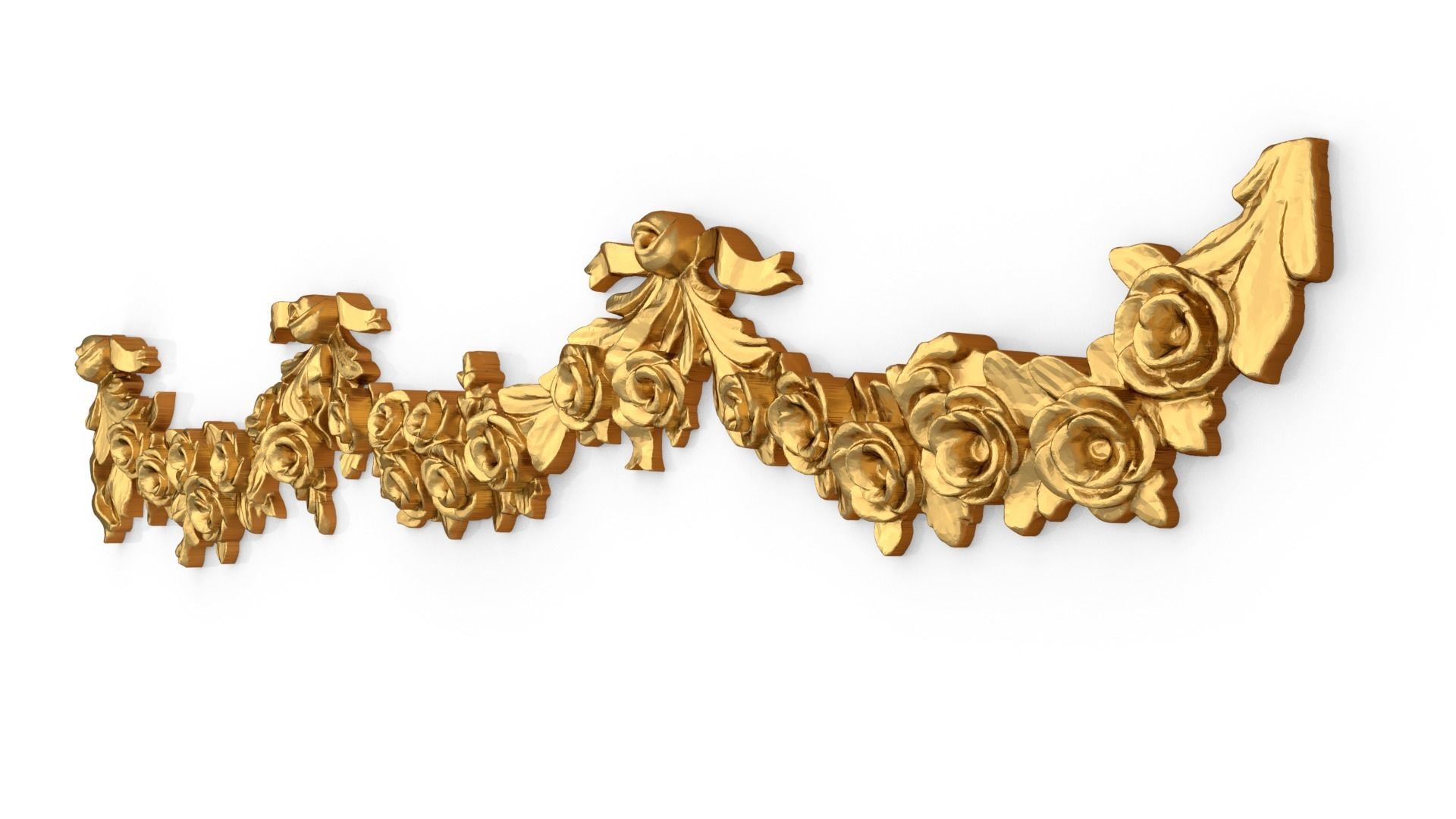 Classic carved decor ornament 406 3D model_2