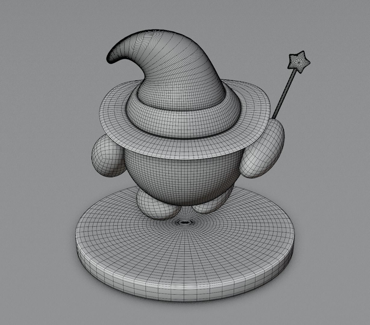 Kirby holidays sat 3D model for 3D print 3D print model_39