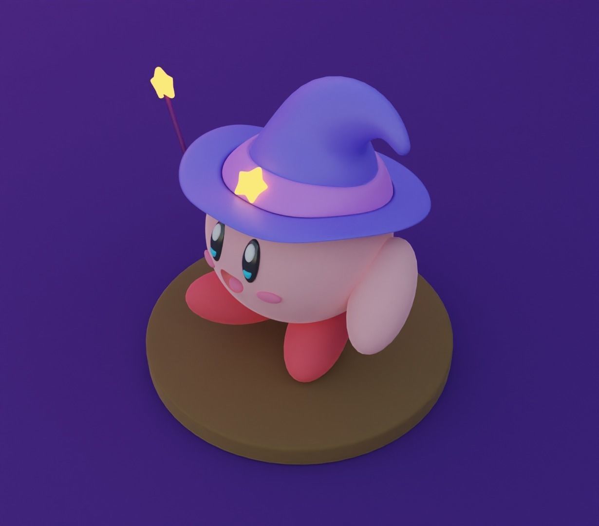 Kirby holidays sat 3D model for 3D print 3D print model_32