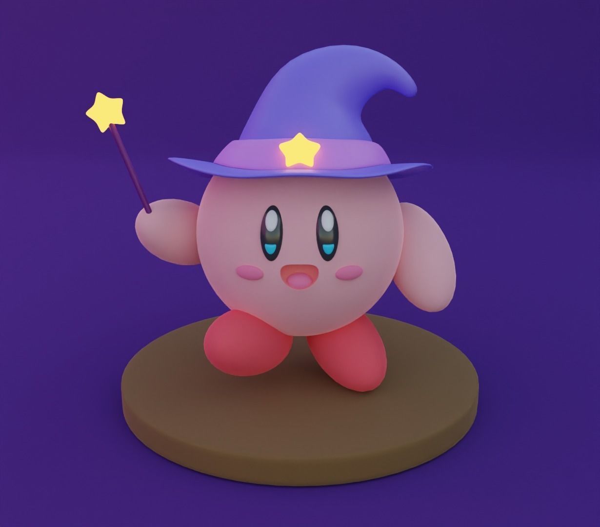 Kirby holidays sat 3D model for 3D print 3D print model_25