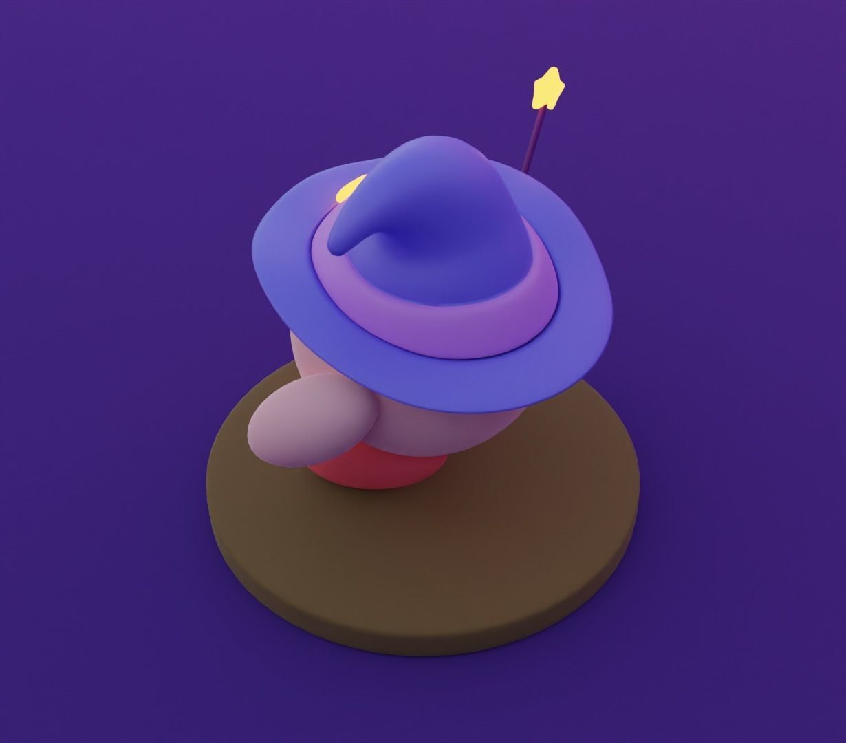 Kirby holidays sat 3D model for 3D print 3D print model_33