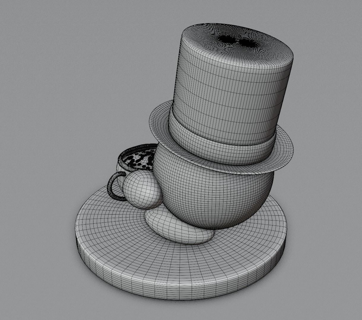 Kirby holidays sat 3D model for 3D print 3D print model_63