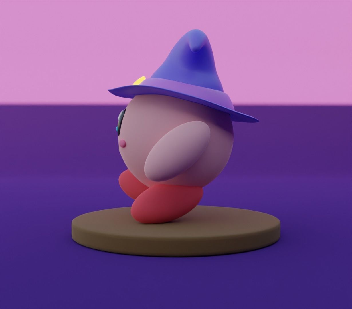 Kirby holidays sat 3D model for 3D print 3D print model_28