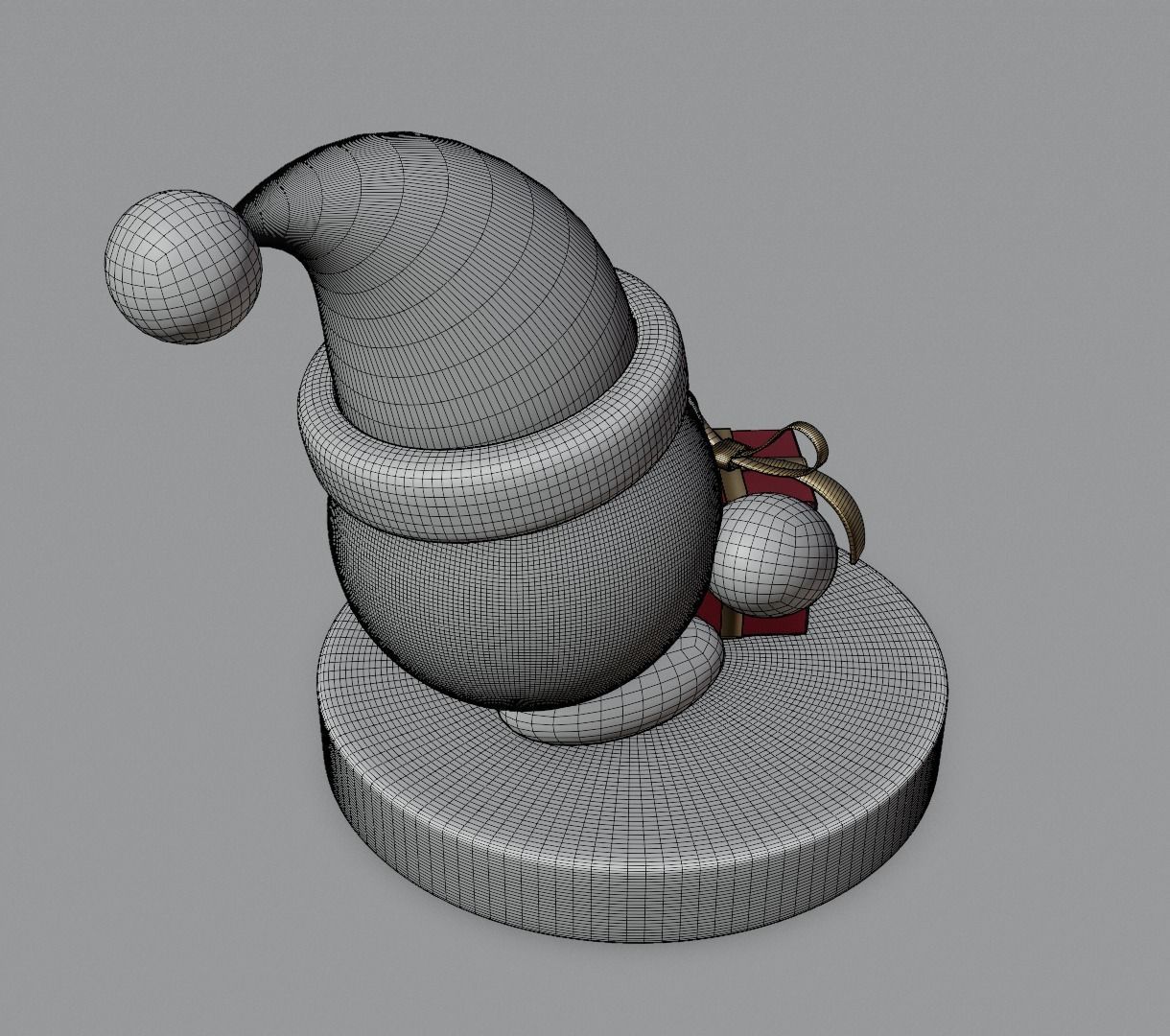 Kirby holidays sat 3D model for 3D print 3D print model_17