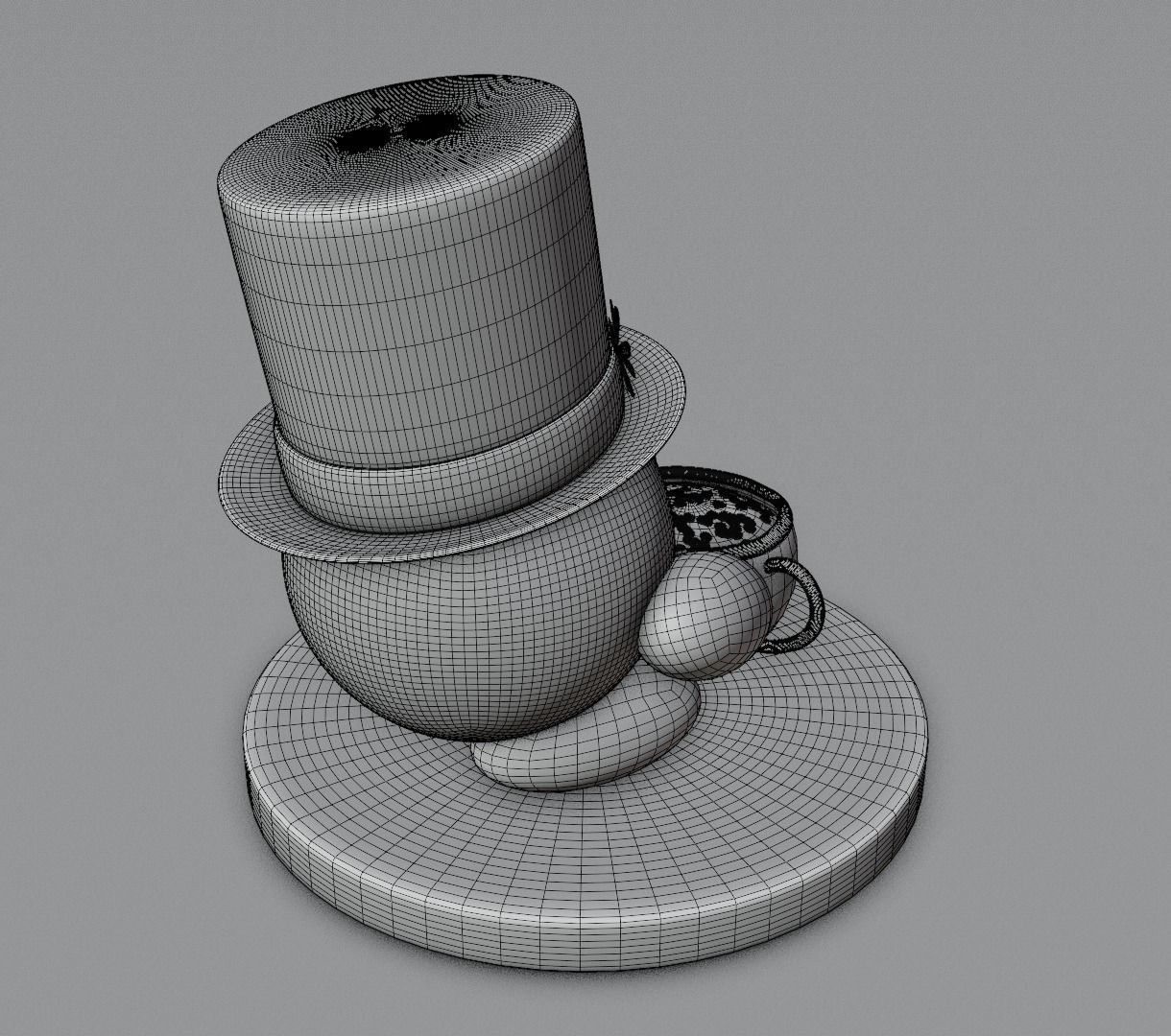 Kirby holidays sat 3D model for 3D print 3D print model_60