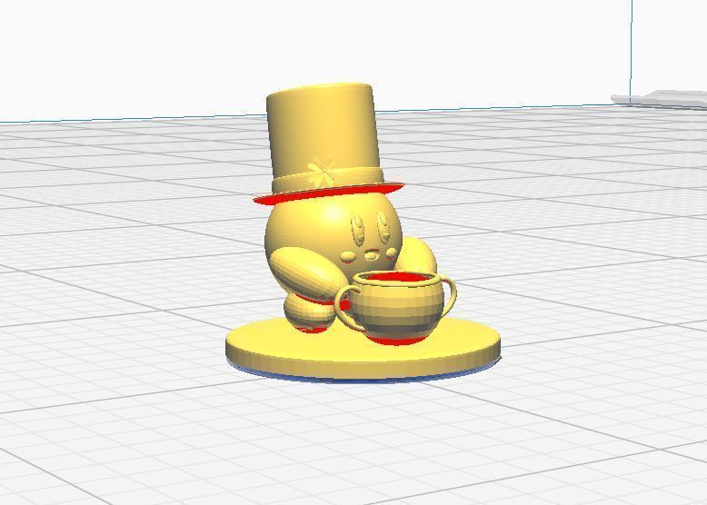Kirby holidays sat 3D model for 3D print 3D print model_66