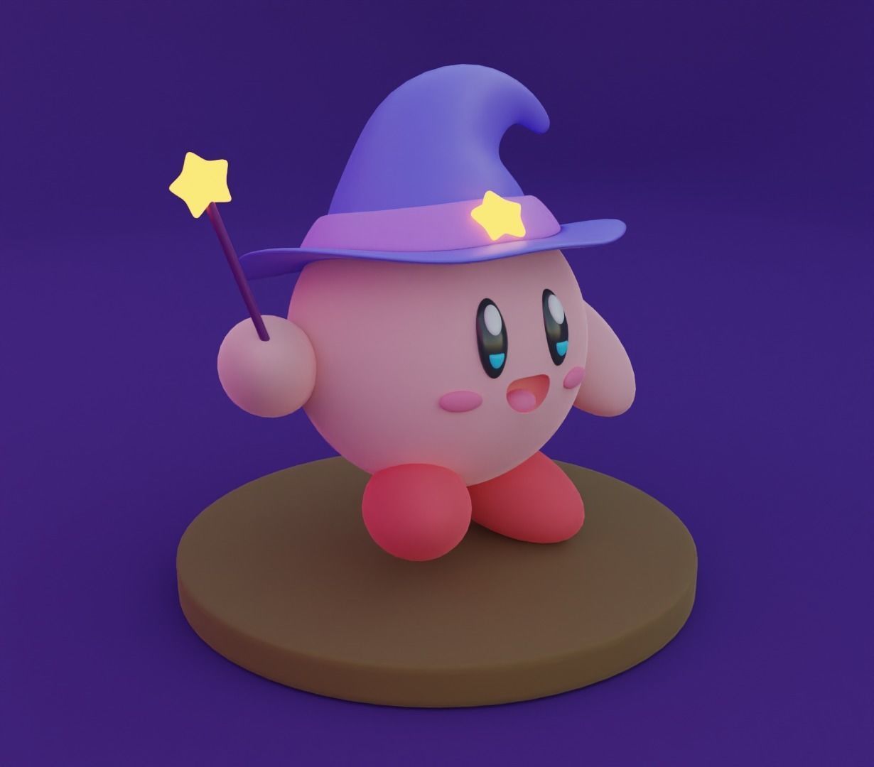 Kirby holidays sat 3D model for 3D print 3D print model_24
