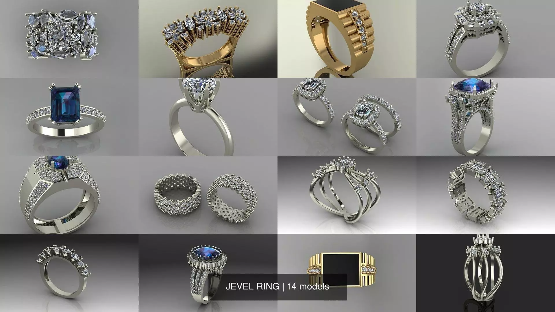 JEVEL RING 3D Model Collection_0