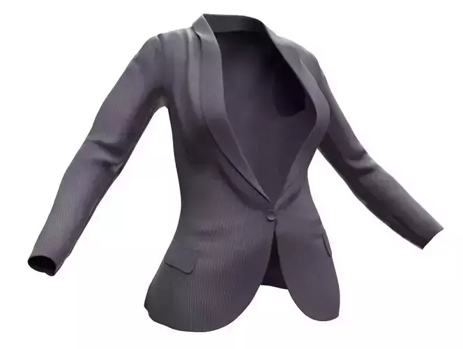 Female Business Jacket Low-poly 3D model Female Business Jacket Low-poly 3D model