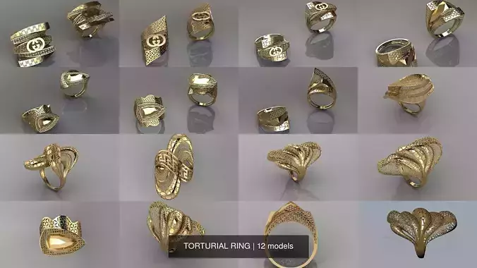 TORTURIAL RING 3D Model Collection