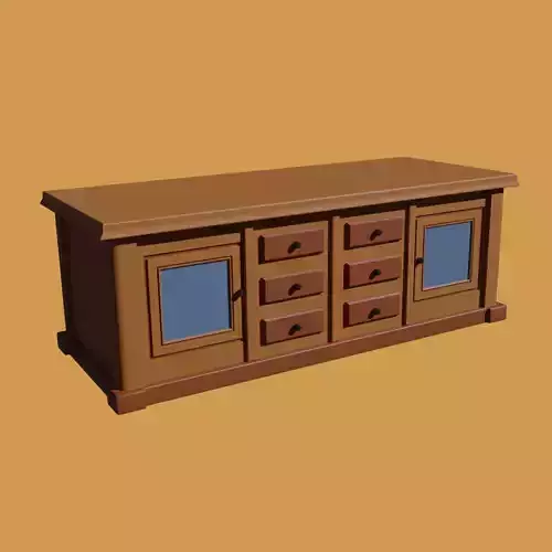 Drawer and TV Unit Model for Living Room Free 3D model