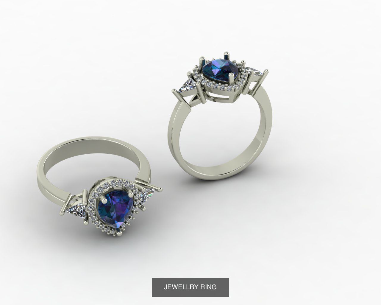 Jewelry rings 3D Model Collection_4
