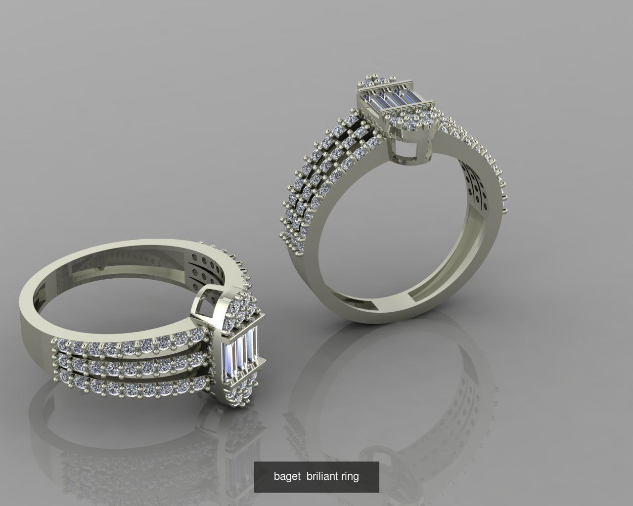 Jewelry rings 3D Model Collection_2