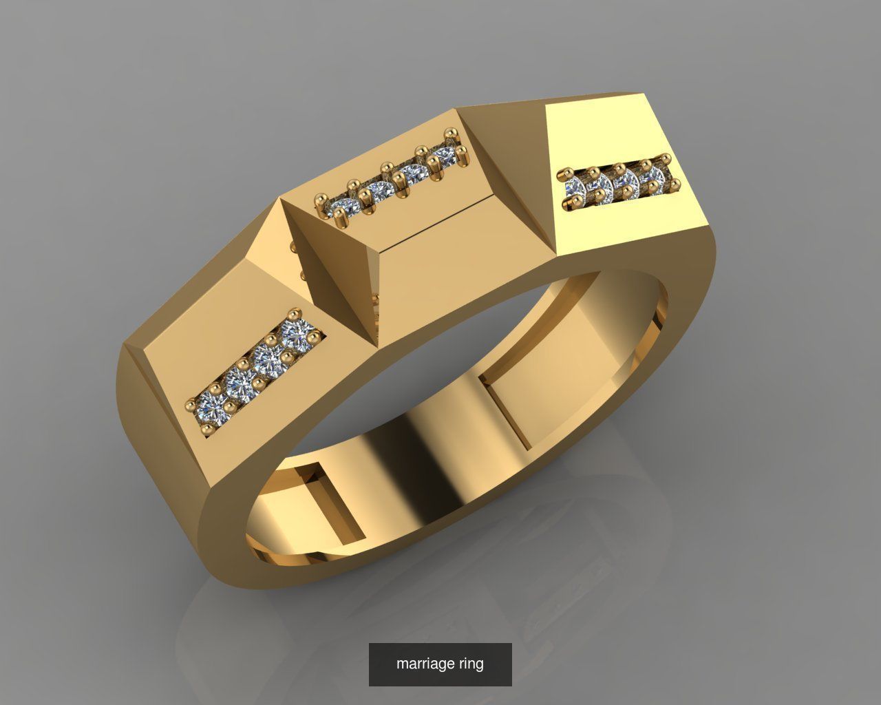 Jewelry rings 3D Model Collection_14