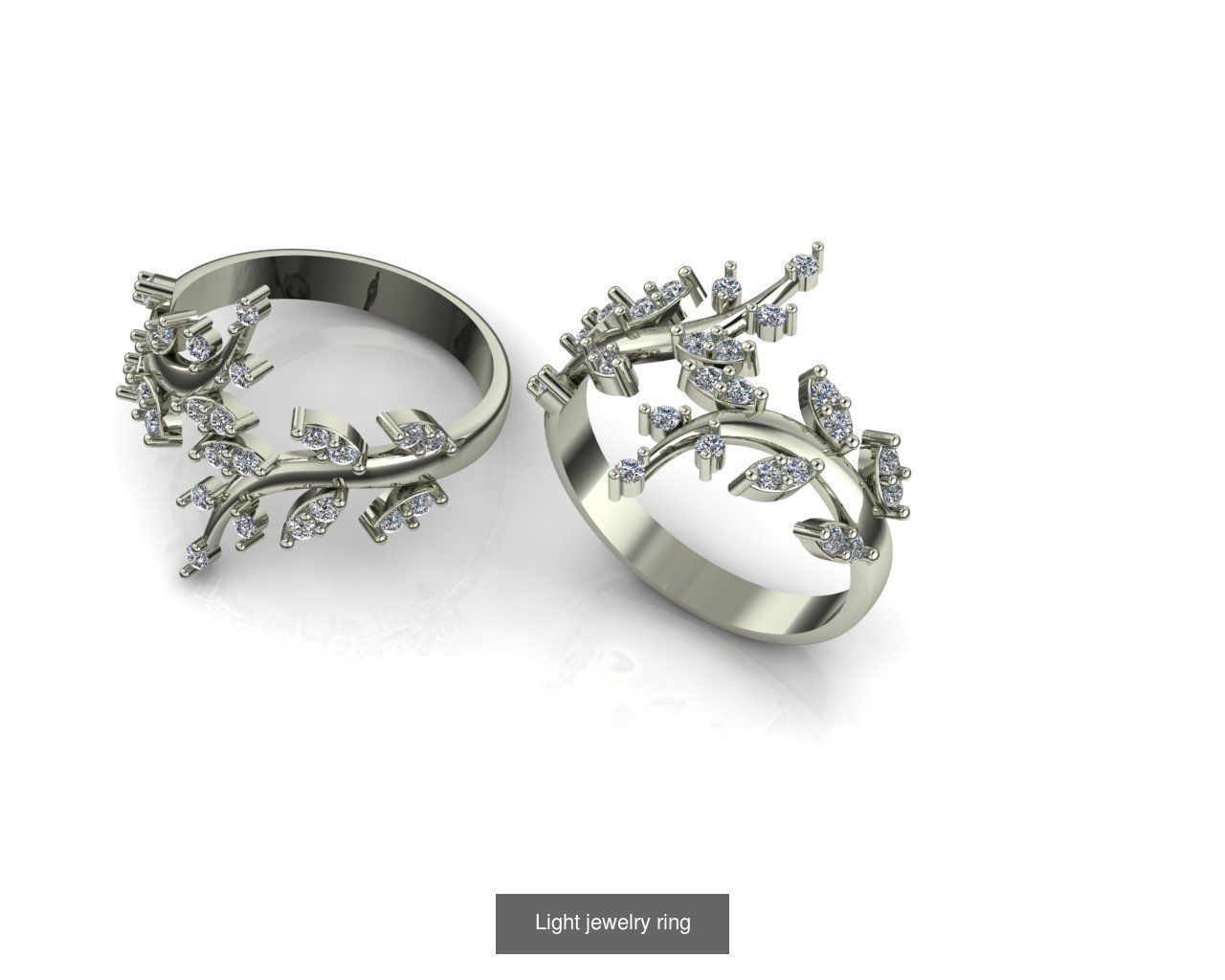 Jewelry rings 3D Model Collection_9