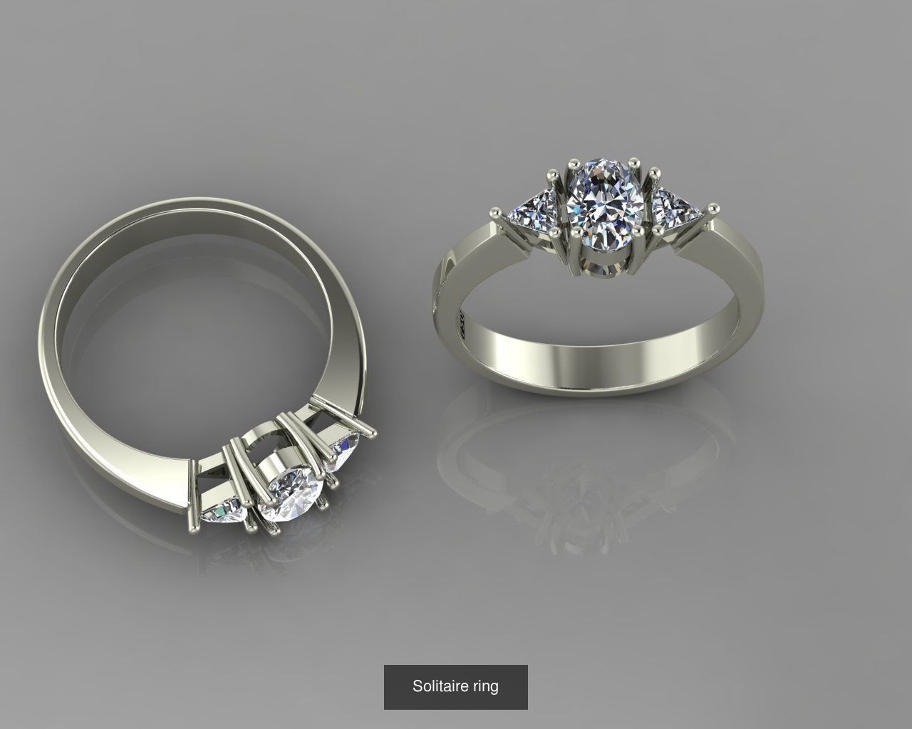 Jewelry rings 3D Model Collection_3