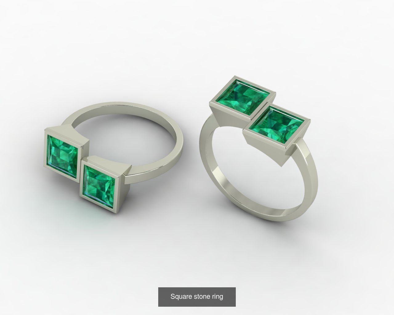 Jewelry rings 3D Model Collection_5