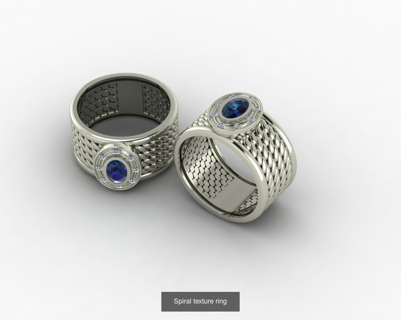 Jewelry rings 3D Model Collection_6
