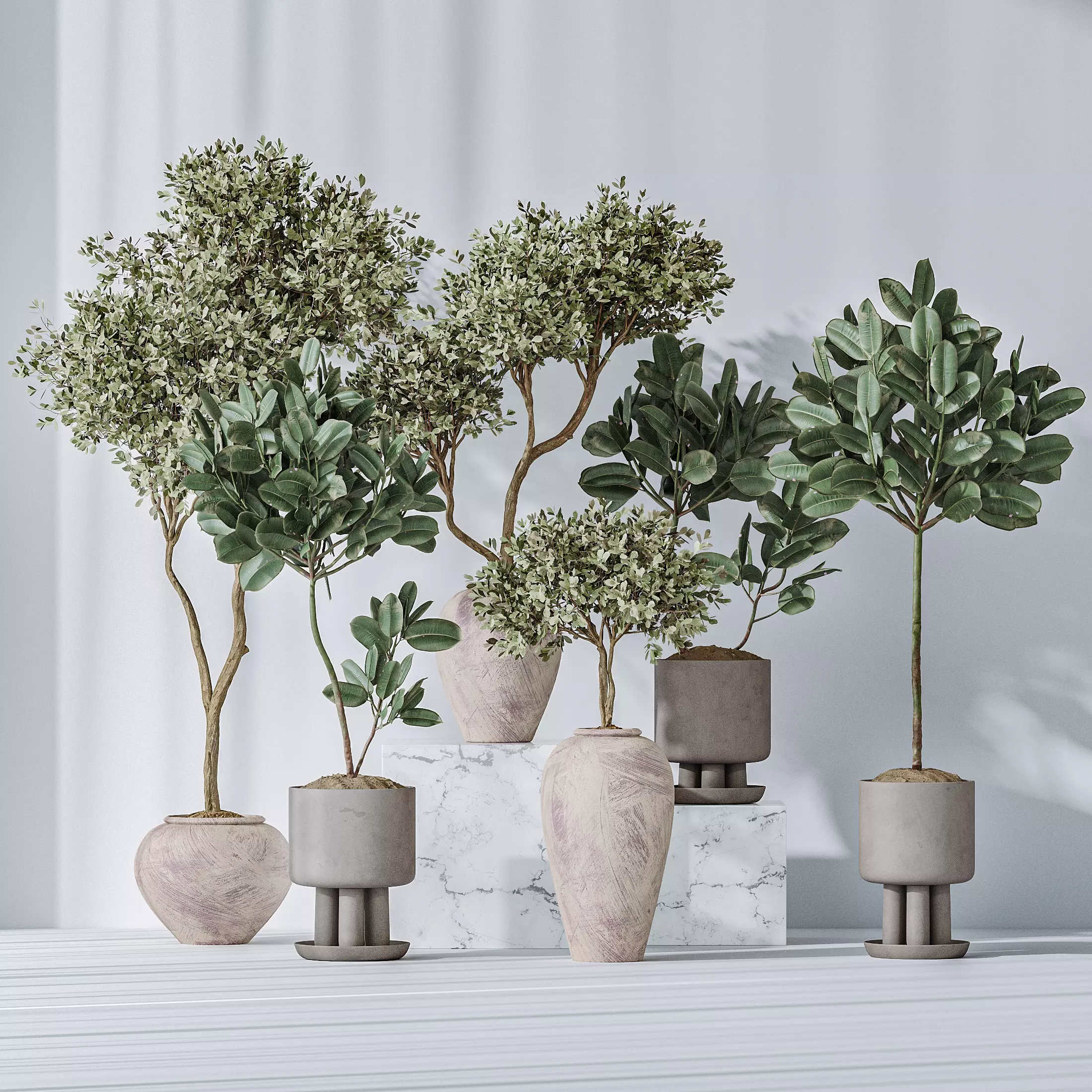 Elastica Abidjan Melany and  Mission Olive Tree Vase 18 3D model_0