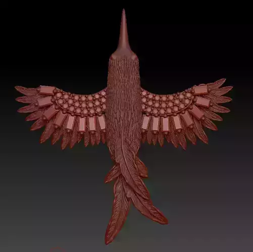 Phoenix Necklace gold 