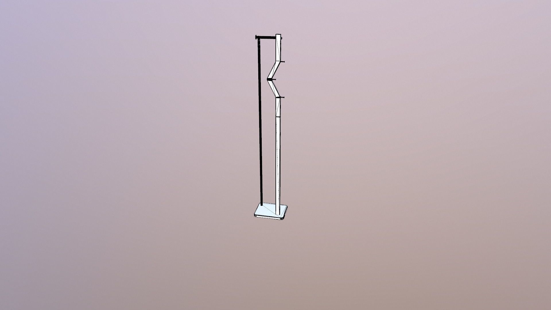 Coat Rail 3D model_10