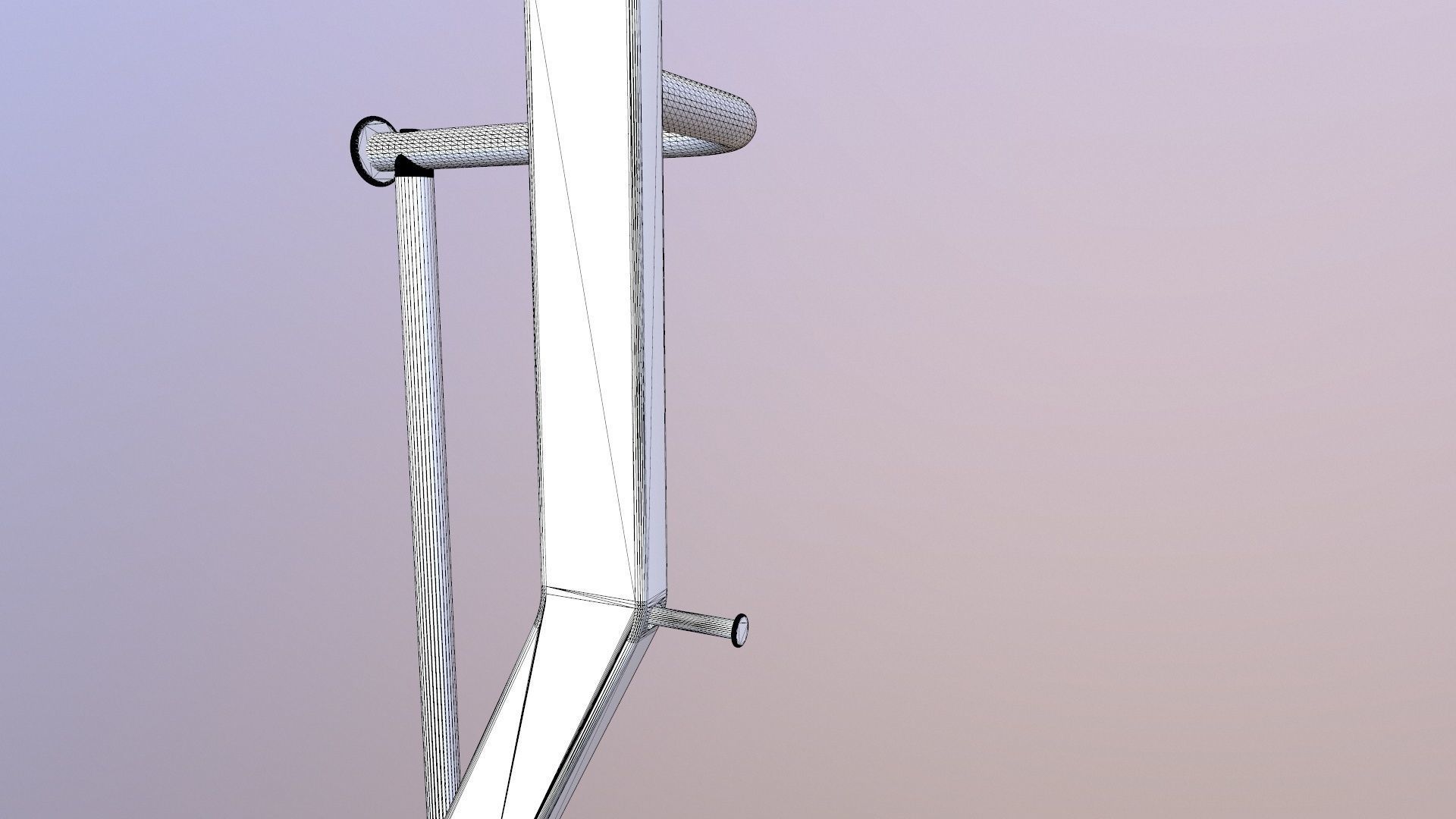 Coat Rail 3D model_8