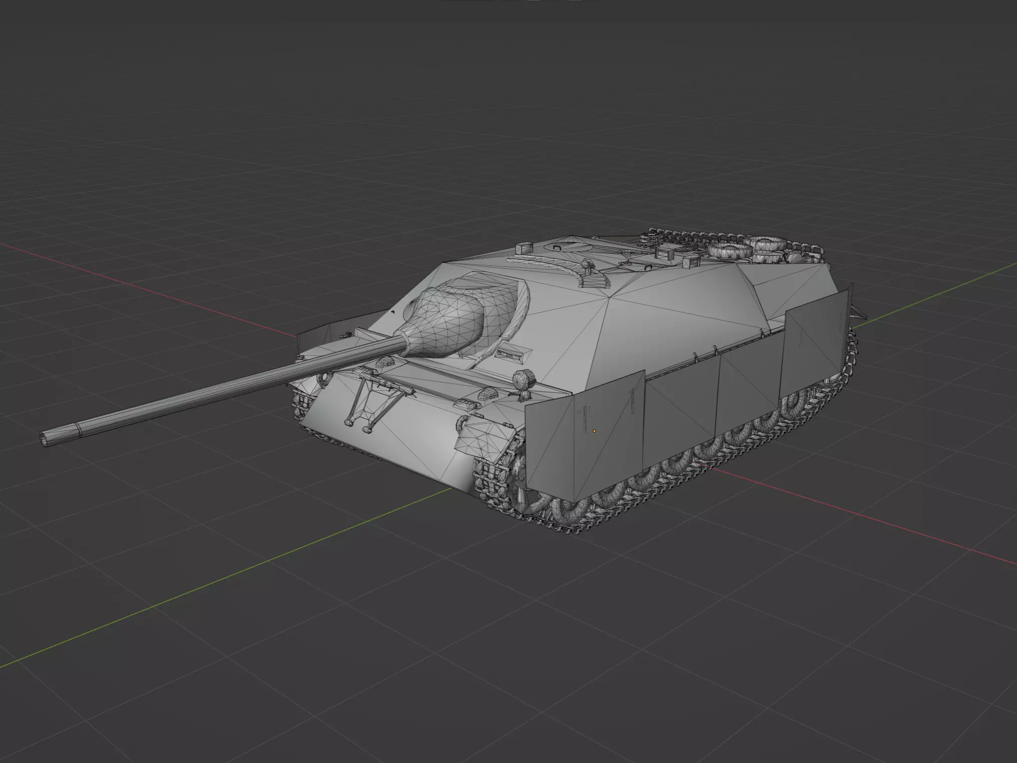 Jagdpanzer IV L70 Low-poly 3D model