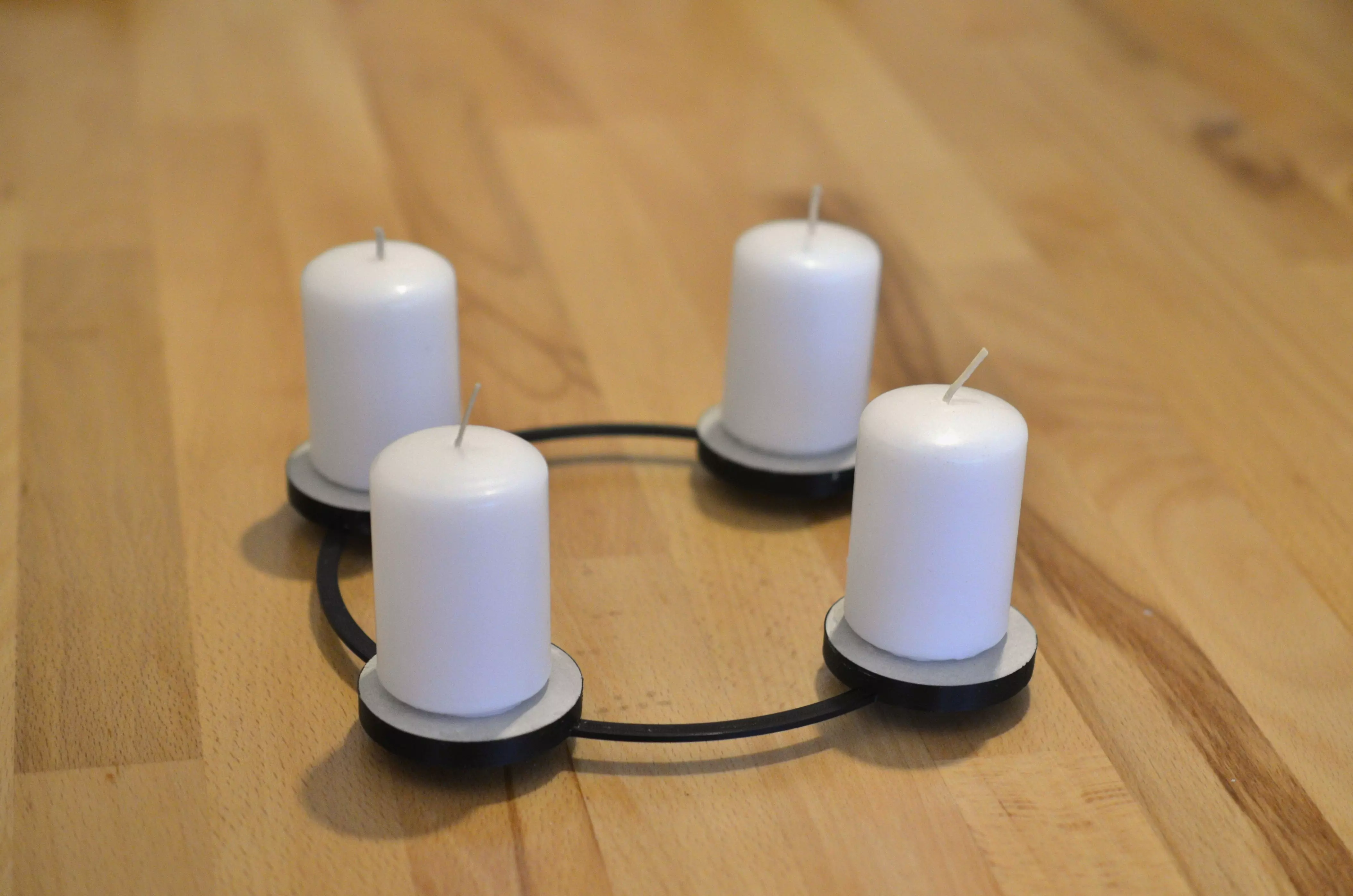 Advent wreath 3D print model_0