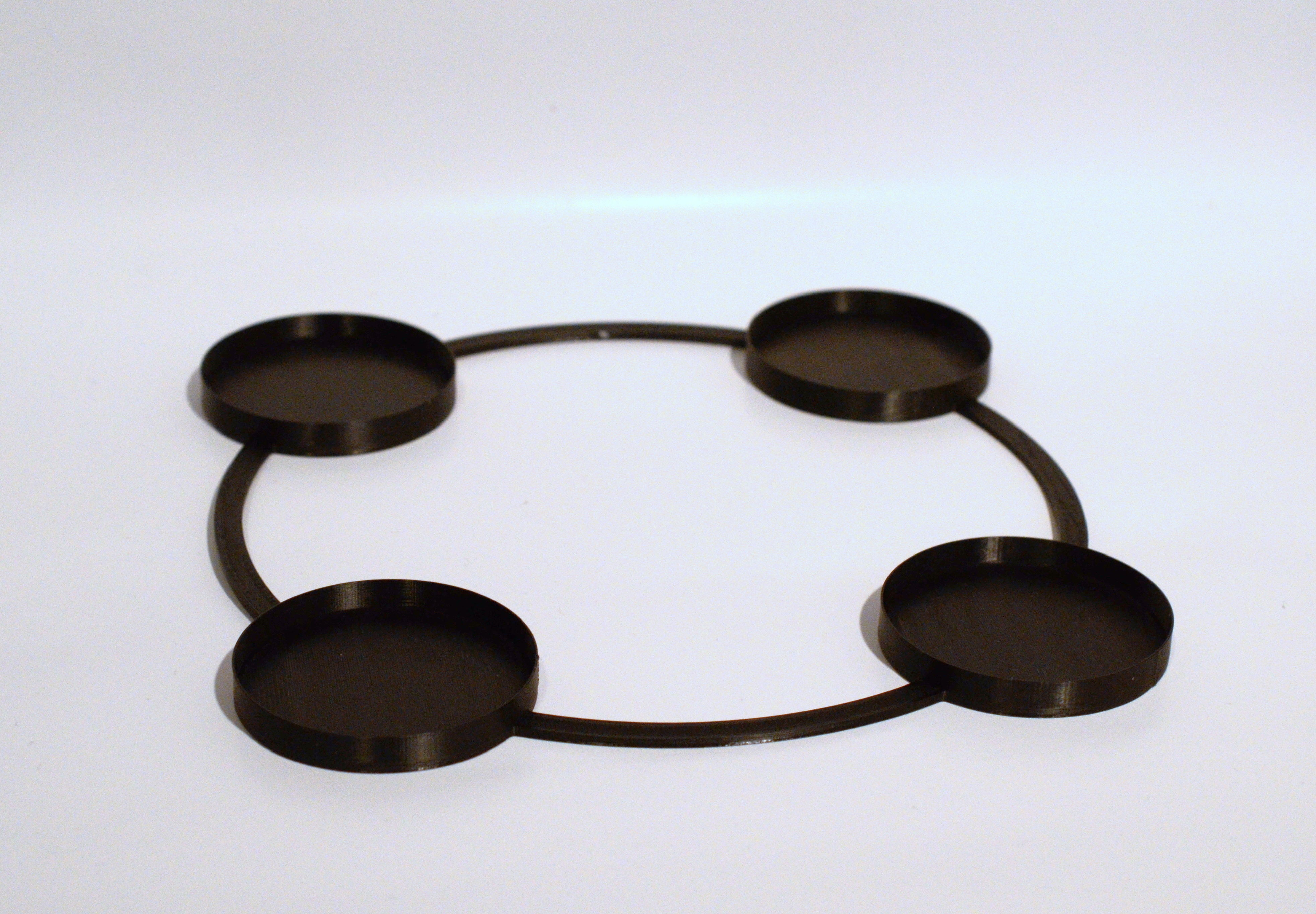 Advent wreath 3D print model_6