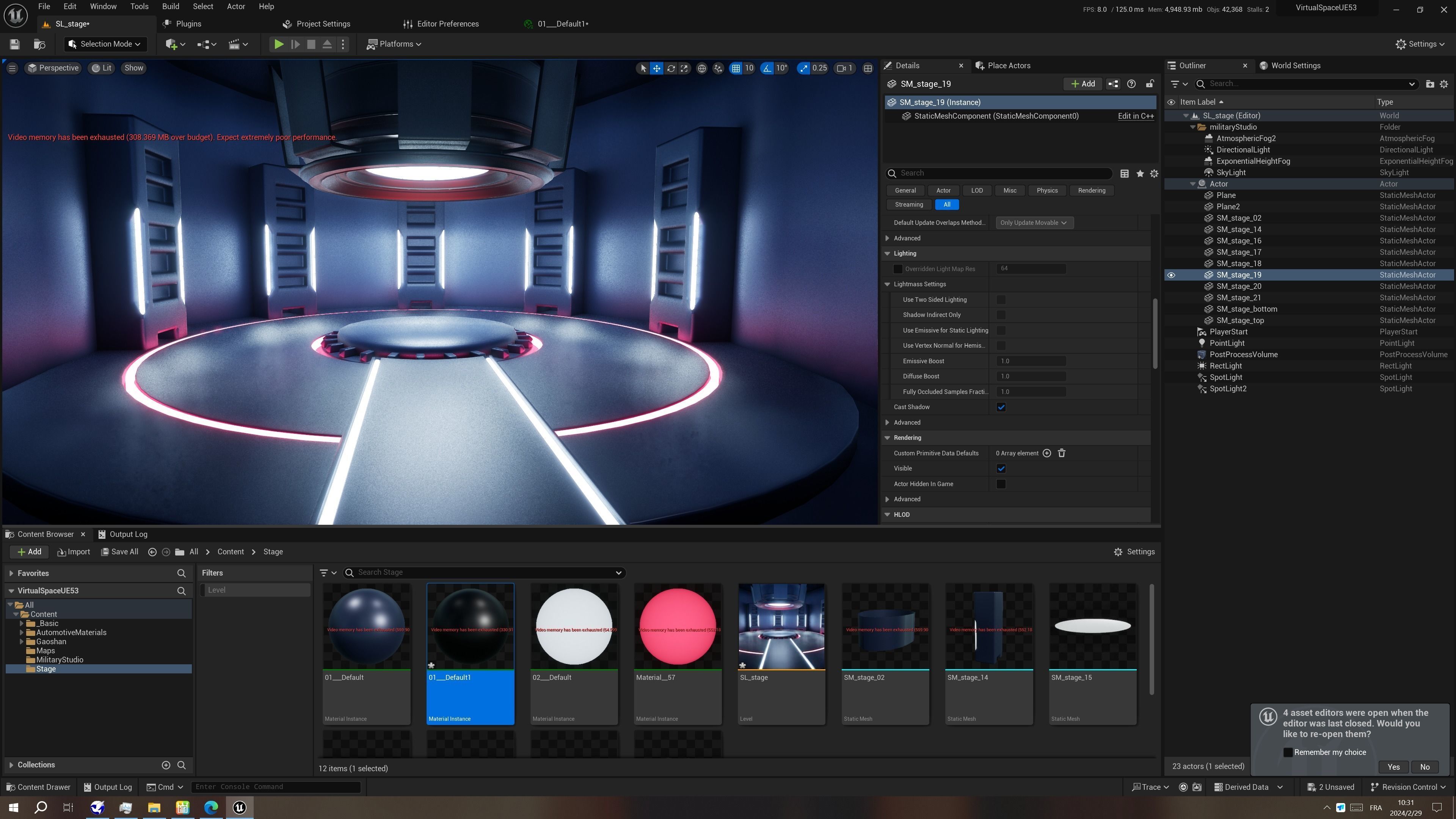 UE5 Virtual Studio Low-poly 3D model_8