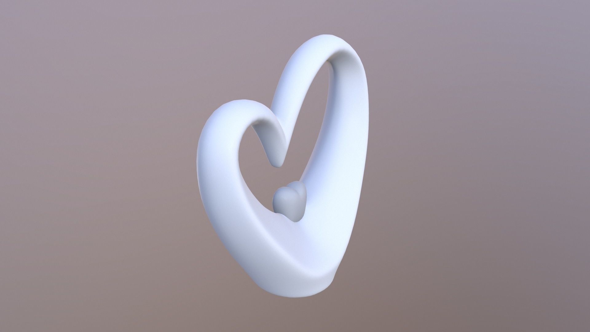 Heart for Decoration 3D model_3