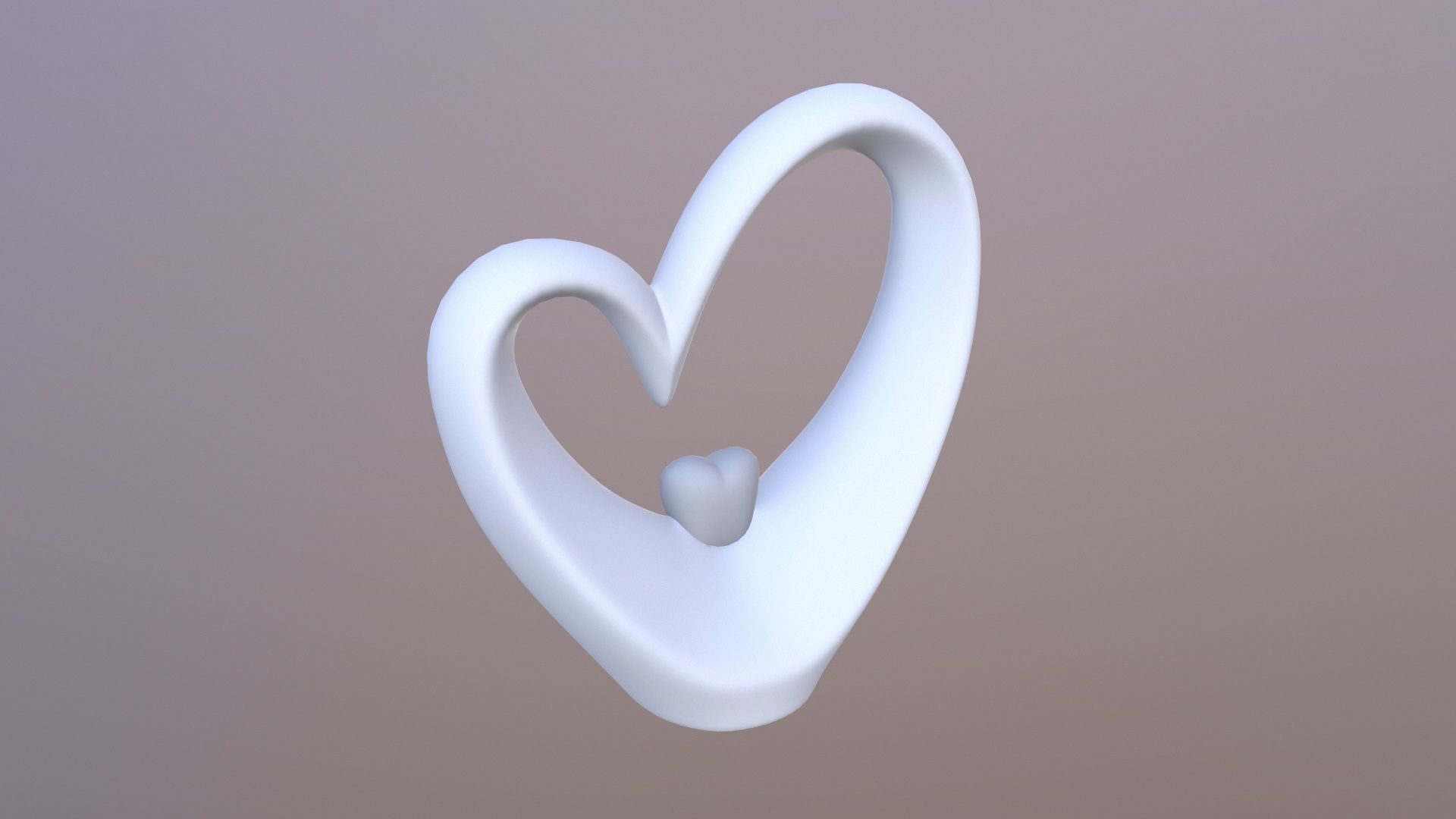 Heart for Decoration 3D model_2