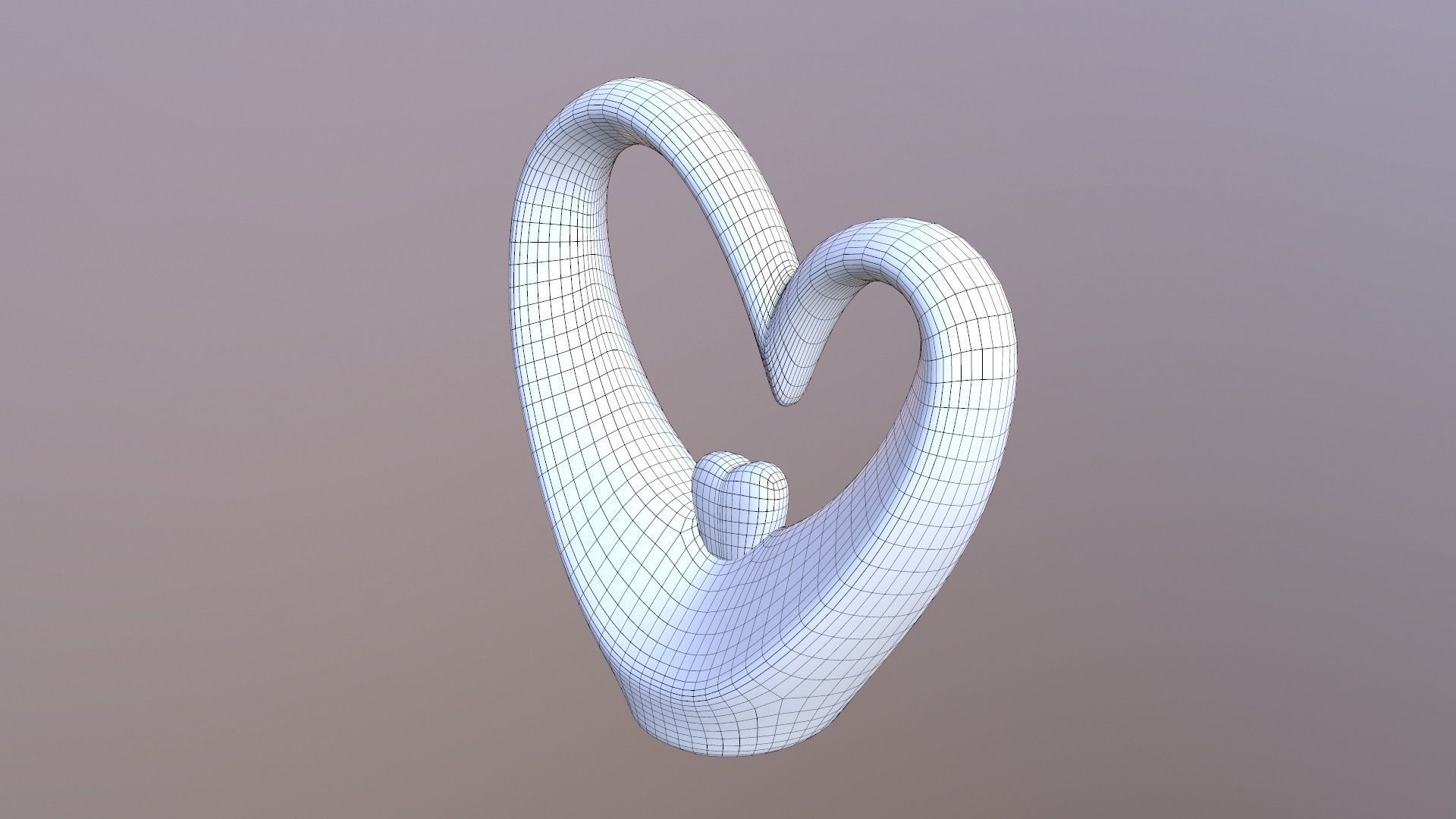 Heart for Decoration 3D model_6