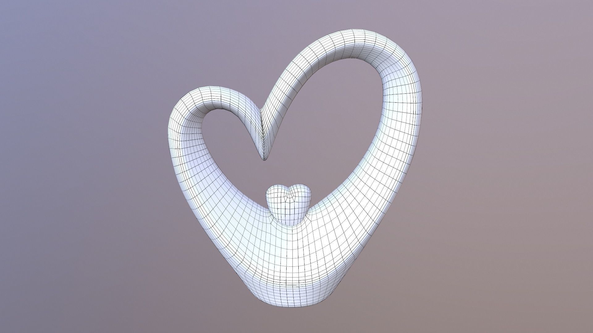 Heart for Decoration 3D model_7