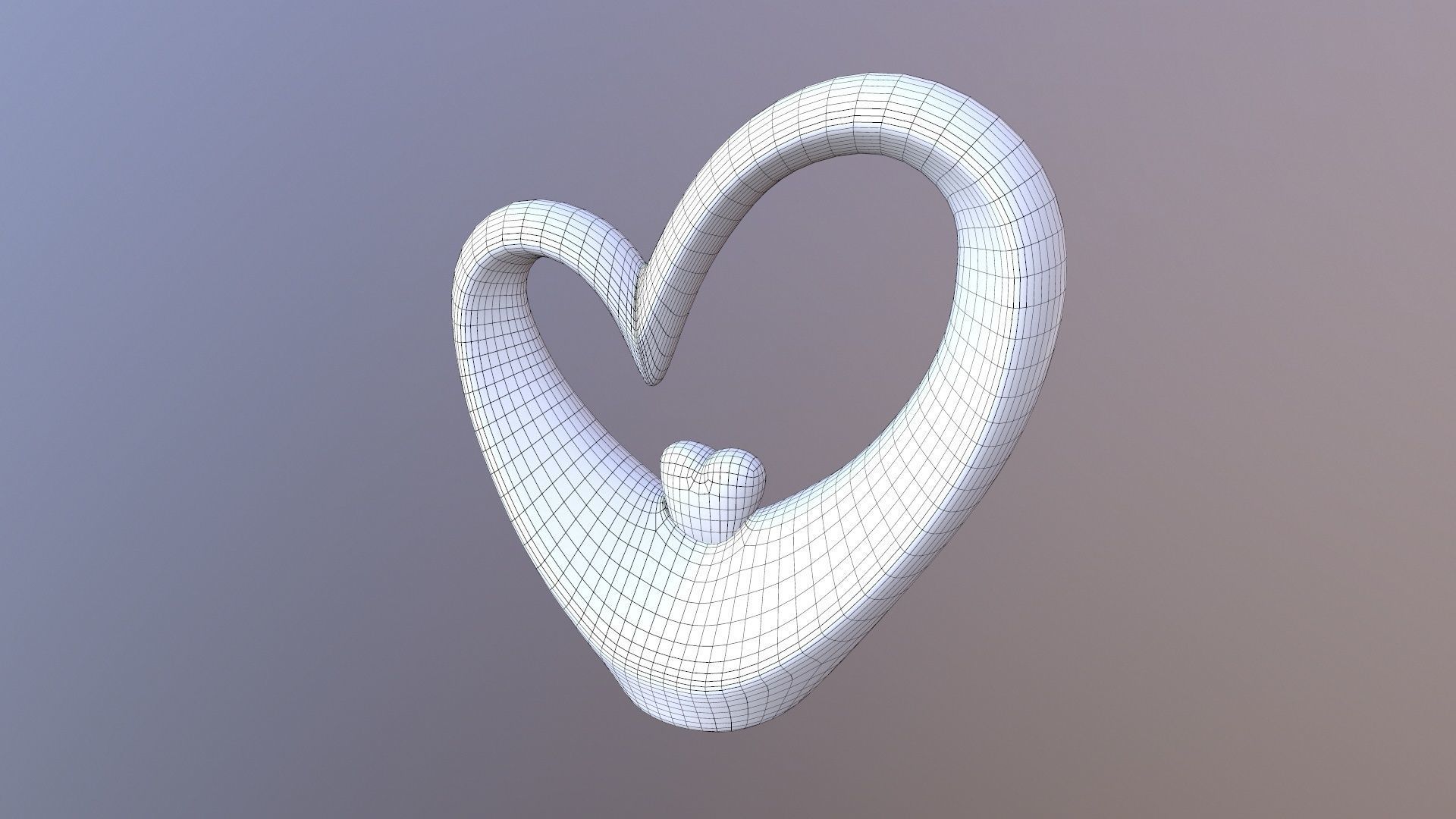 Heart for Decoration 3D model_8