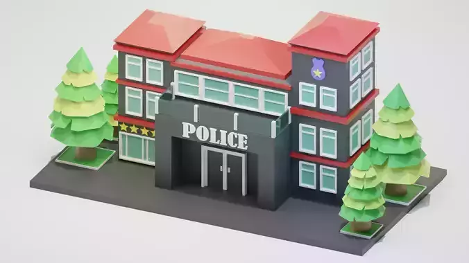 cartoon police station 01