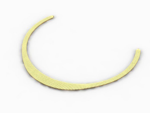 kolye sade  gerdan 3D print model_1